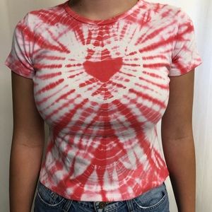 heart tie dye shirt